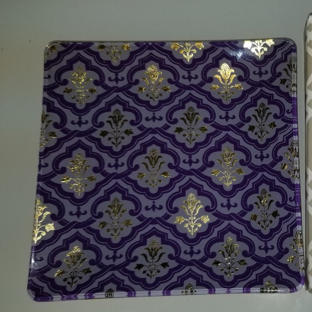 2001 NIB Fringe Studio Moyen Foil Tray 4 3/8"